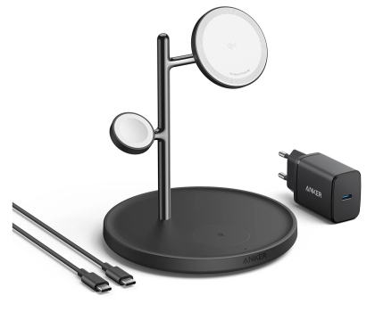 Ładowarka i akumulator Anker MagGo Wireless Charging Station 15W 3-in-1 cable charger